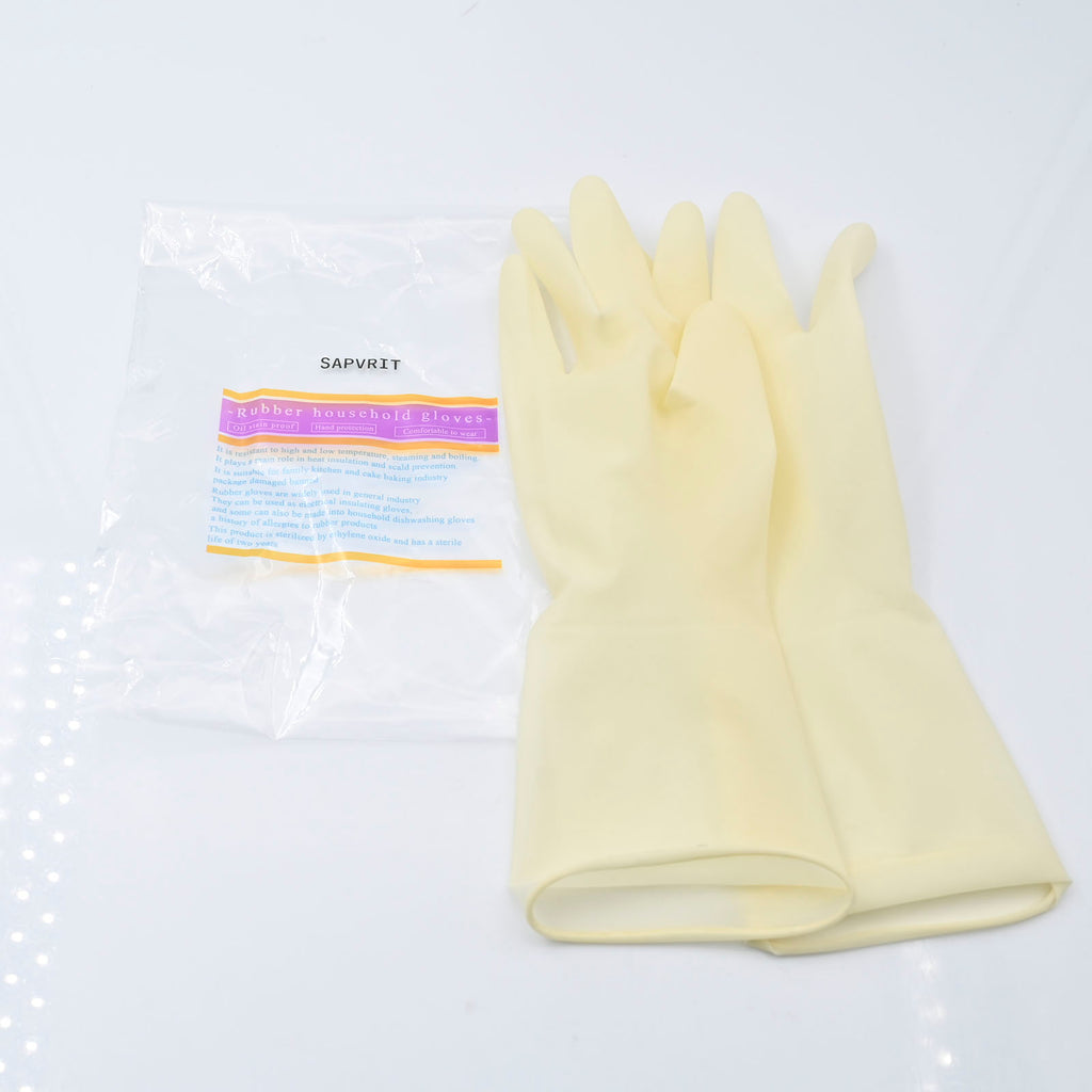 SAPVRIT Rubber Household Gloves for General Use Professional Gloves