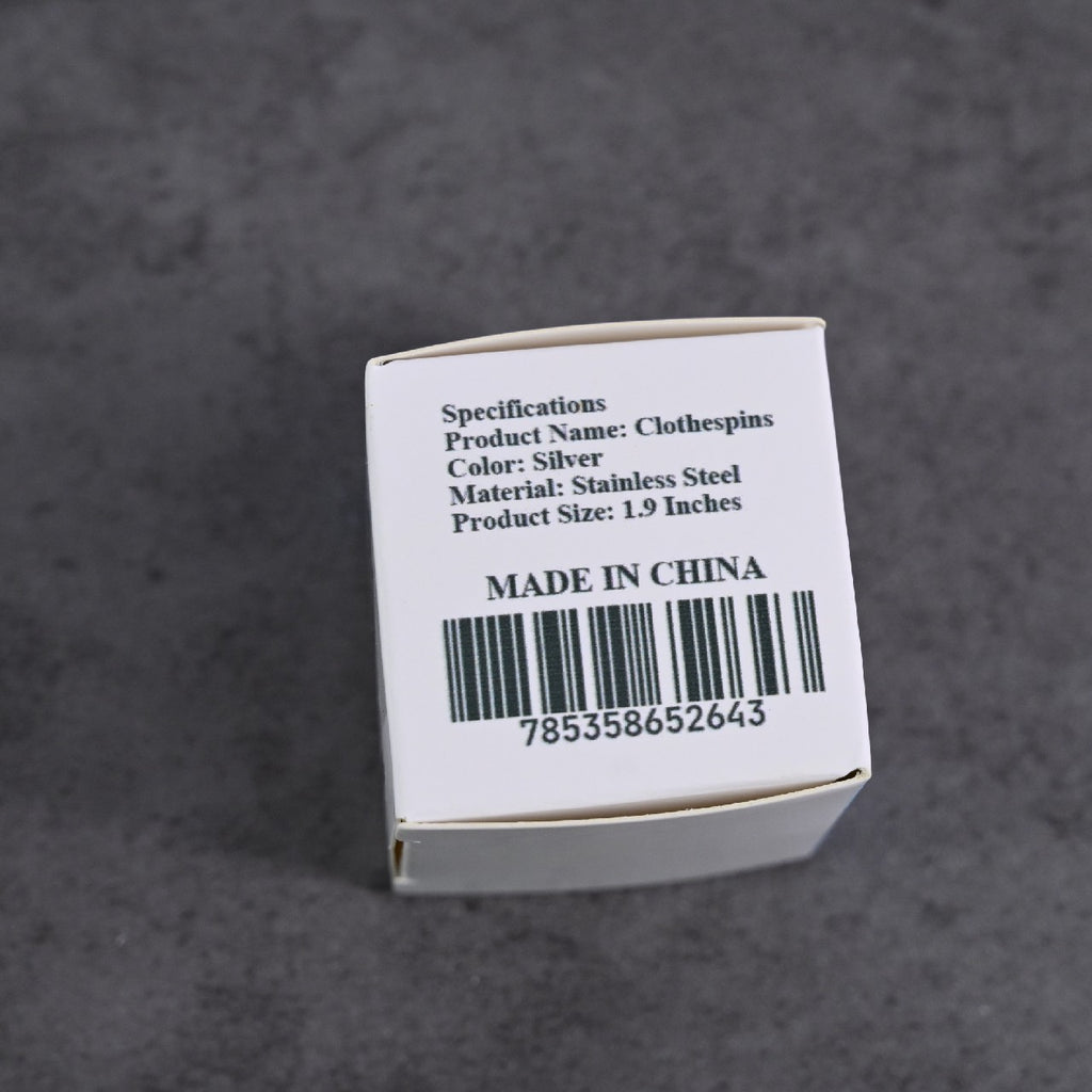 Seaadan1985 Silver Stainless Steel Clothes Pins for Indoor and Outdoor