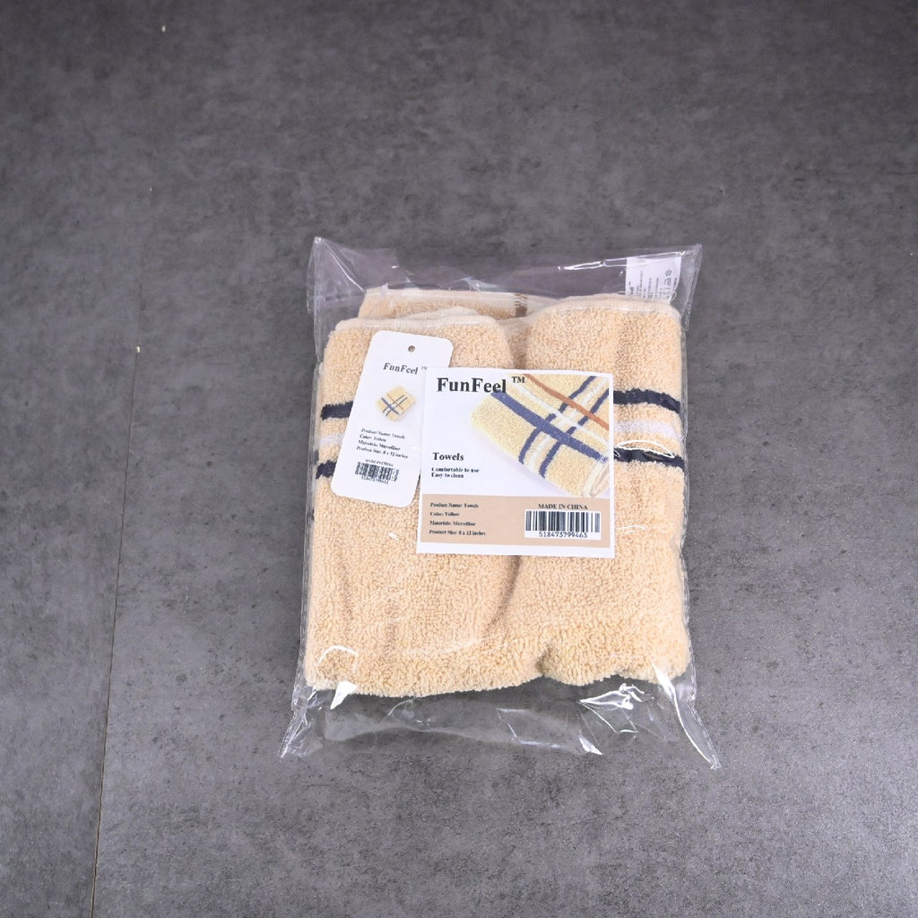 FunFeel Face Towel Adult Soft Terry Quick Drying Microfiber Bath Towels