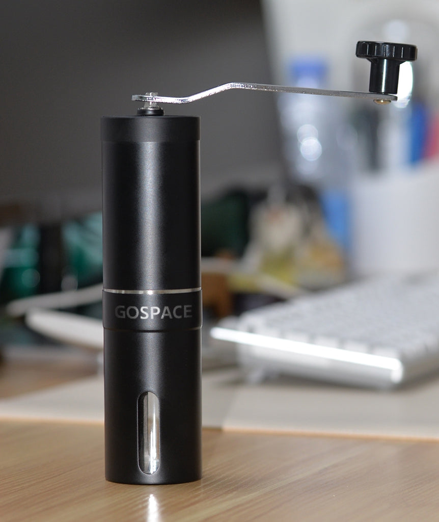Gospace Manual Coffee Grinder, Elegant Hand Crank Coffee Grinder for Espresso, French Press, Black