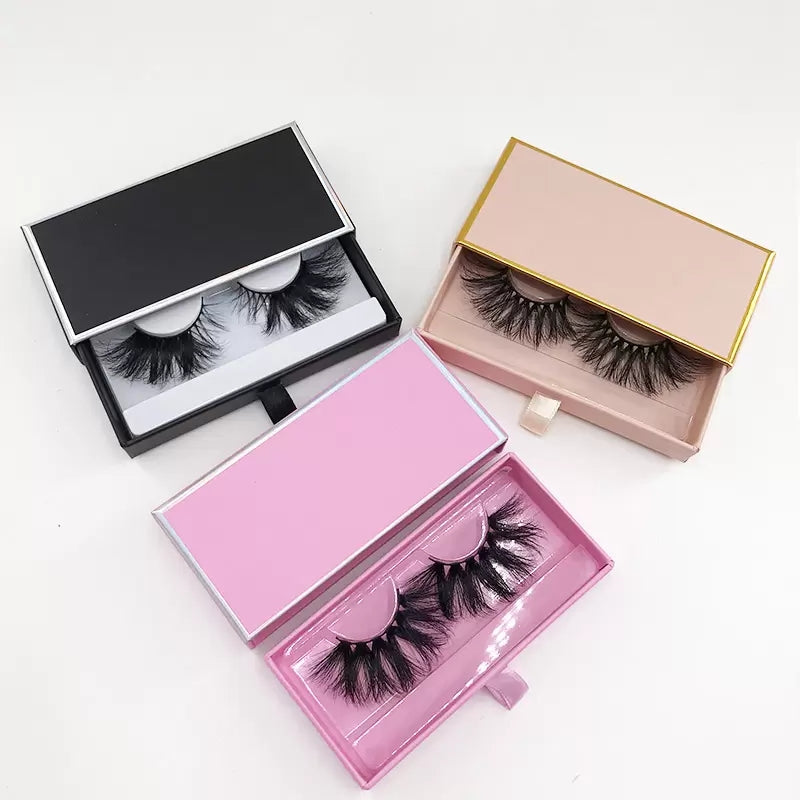 NEW! Colored Lashes Wispy Fluffy 3D Mink Lash Natural Long Faux Mink Eyelashes Color Eye Lashes