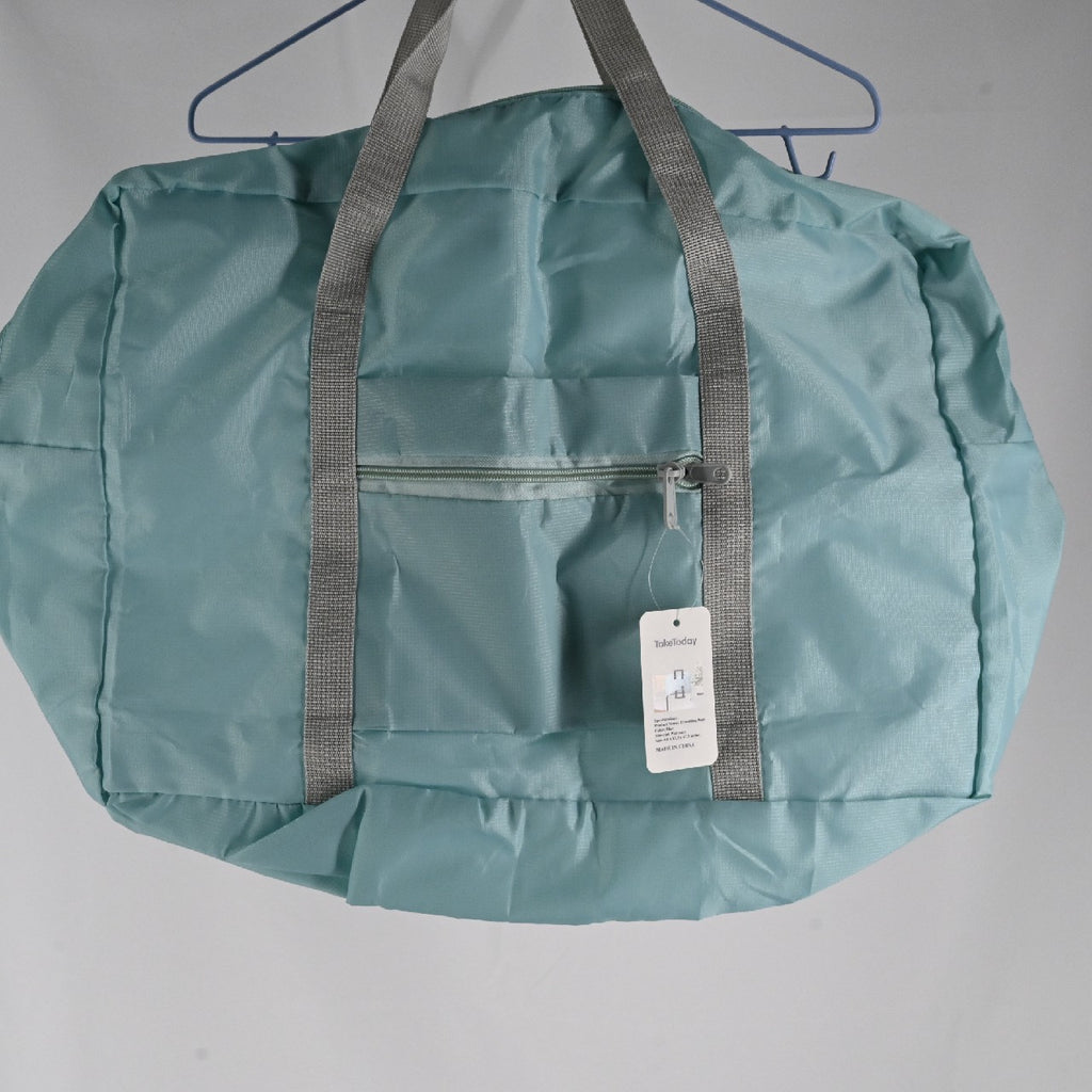 Taketoday Waterproof Travelling Bags Expandable Duffel Tote Bag for Women In Blue