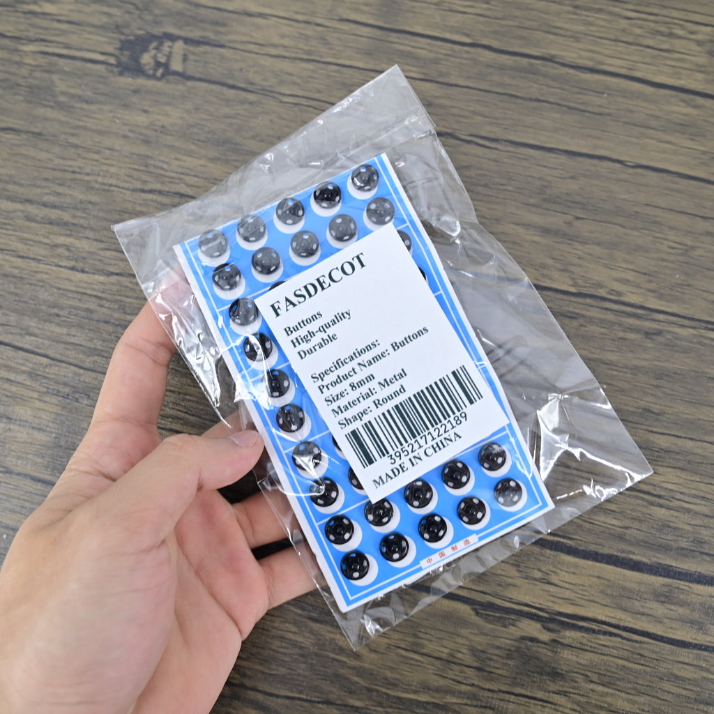 FASDECOT Metal Embedded Clothing Fasteners Buckle Sewing Snap Button Garment Accessories