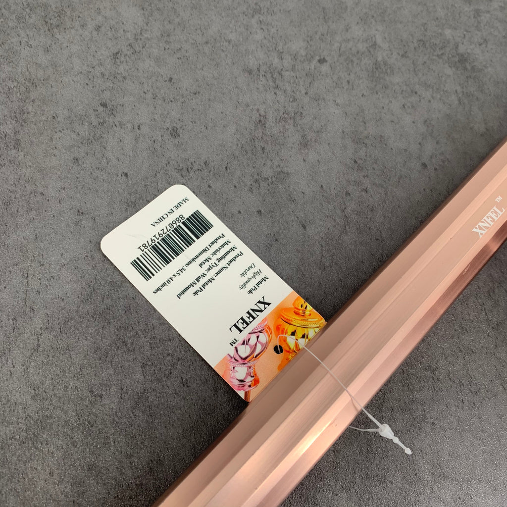 XNFEL Aluminum Alloy Curtain Rods for Windows Adjustable Telescoping Curtain Rod In Pink