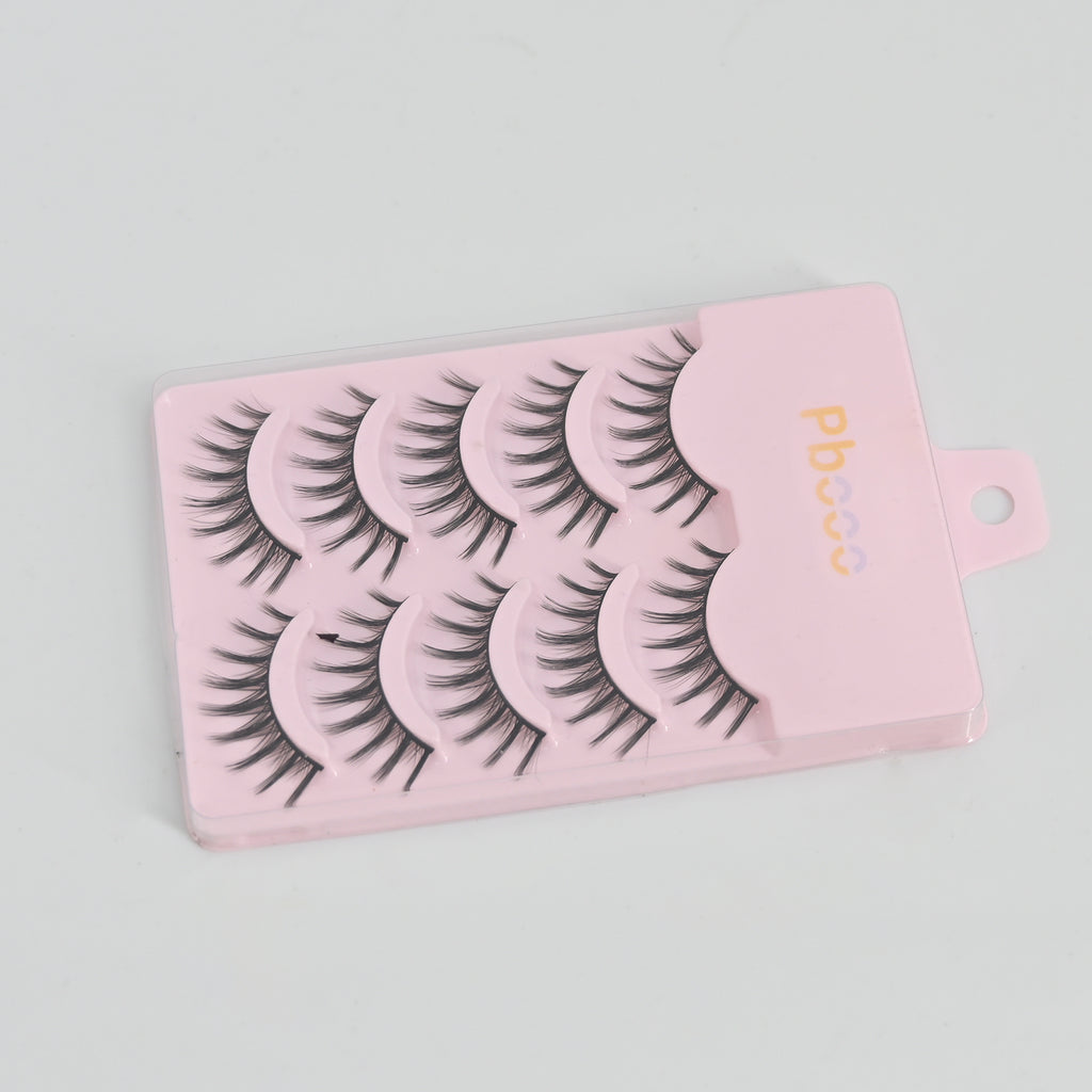 Pbooo Soft Reusable Fake Eyelashes with Portable Boxes