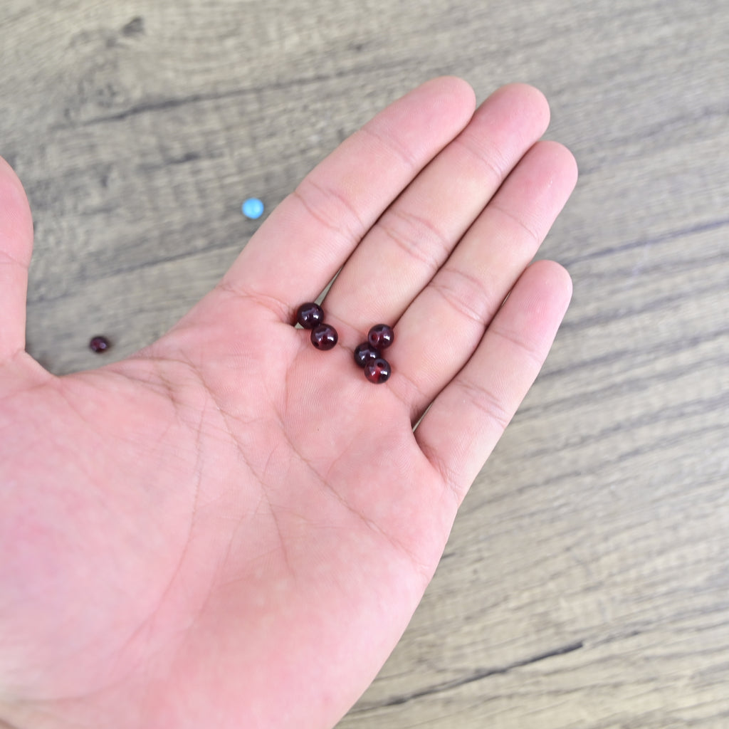 RUIBAVYA Natural Beads Round Beads For Making DIY Jewelry Mixed Color