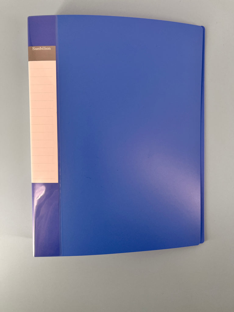 Sunbilien A4 Folder Documents Student Test Papers Organize and Store School Large-Capacity Stationery in Blue