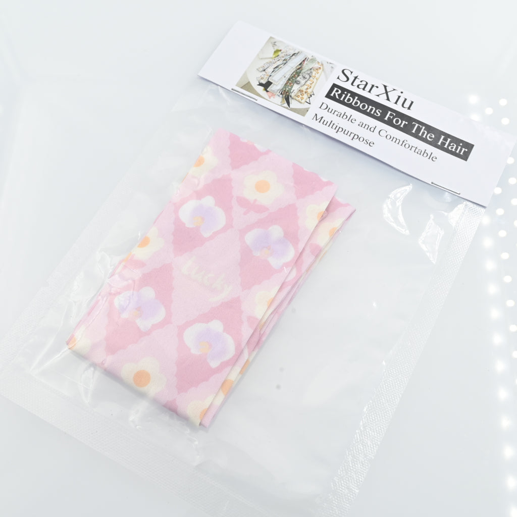 StarXiu Ribbons for Hair Women Silk Satin Hair Band Fashion Hair Ribbon Hand Headscarf