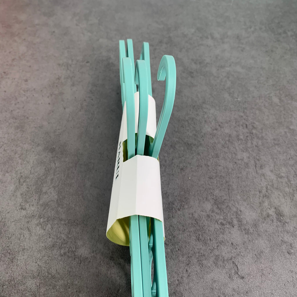 JIARUI 3Pcs Anti-Slip Storage Hanger, Sock Hangers, Household Clothes Drying Rack In Green