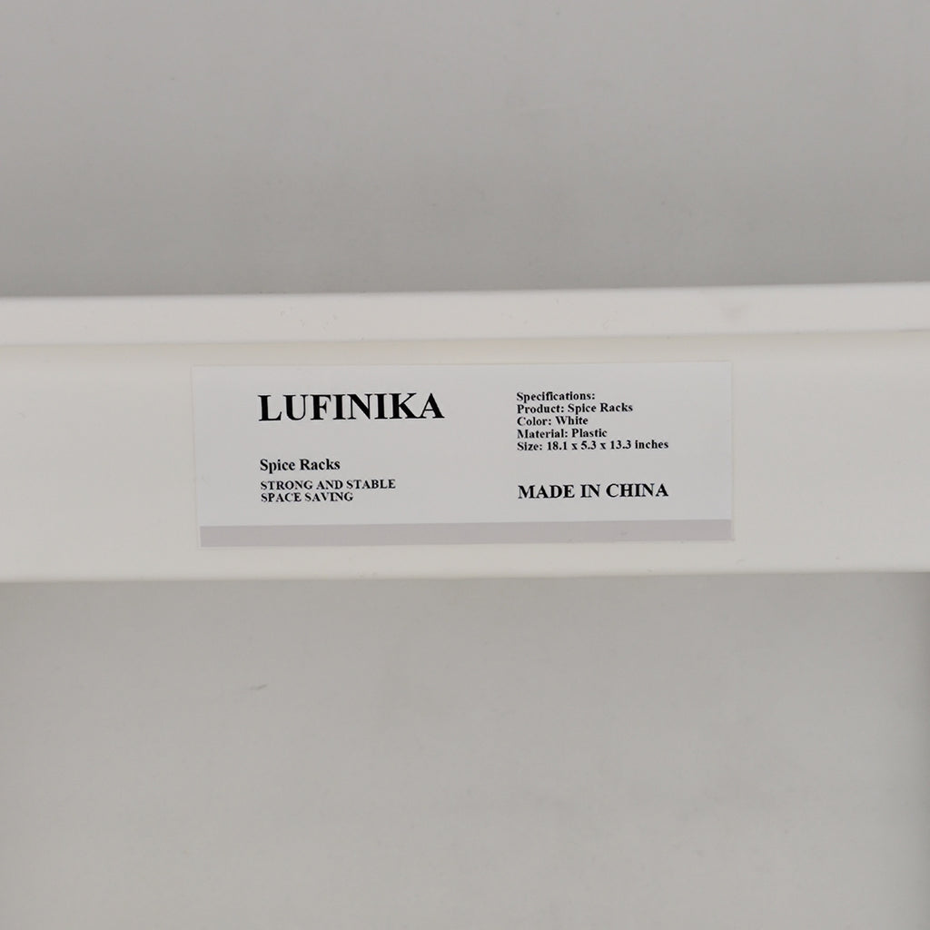 LUFINIKA Spice Racks Plastic Kitchen Spice Rack Organizer, Vertical Spice Organizer