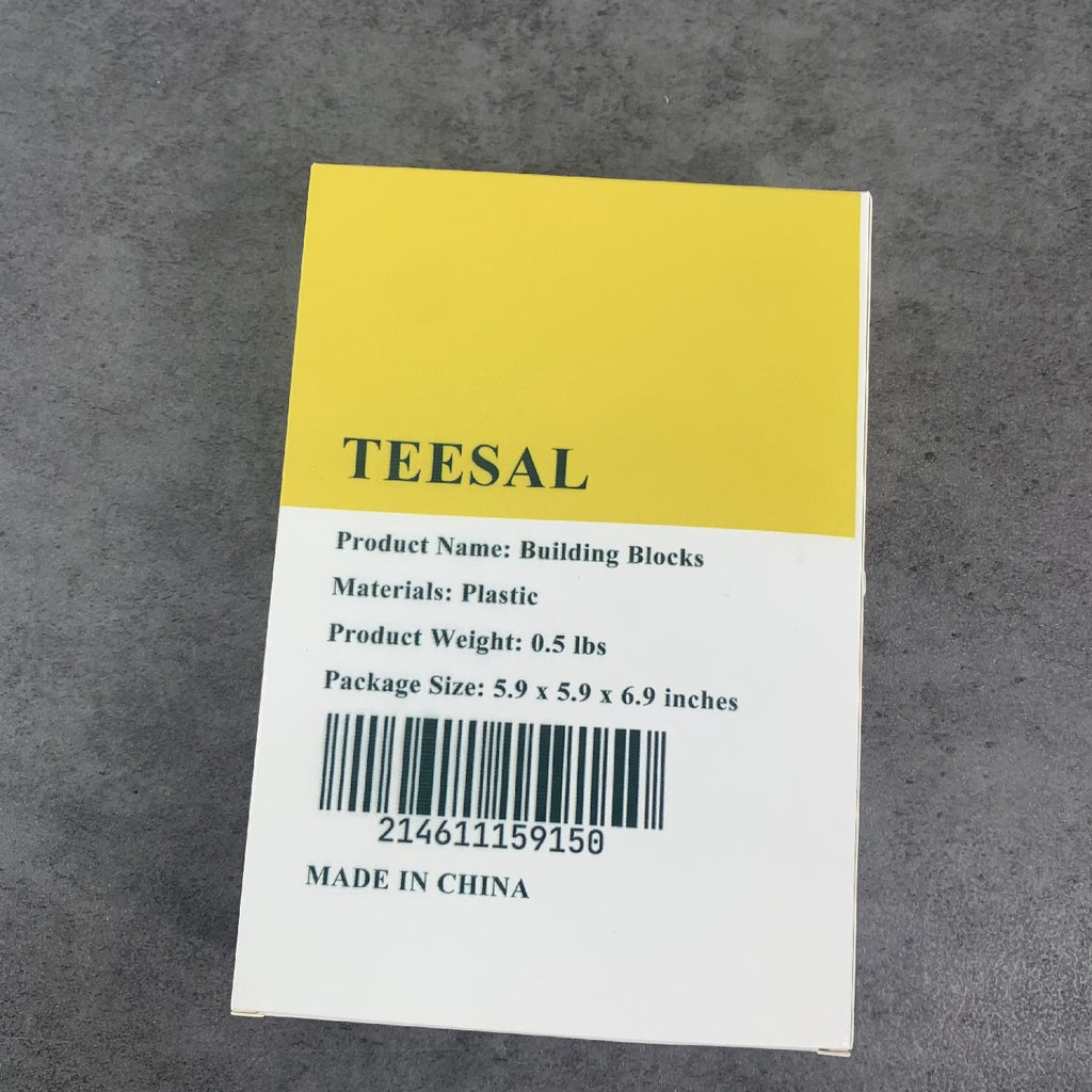 TEESAL Educational Toy Stacking Toy Plastic Building Blocks Kit for Boys and Girls