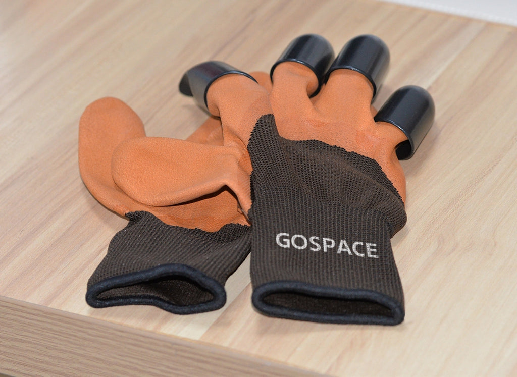 Gospace Gardening Gloves for Women and Men, Non-slip Palm Cushion Garden Gloves for Weeding, Digging