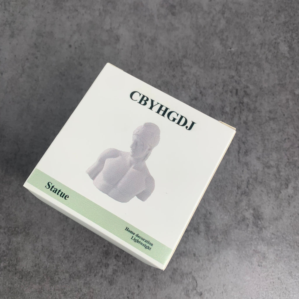 CBYHGDJ Nordic Style Portraits Hermes Bust Mini Gypsum Statue Drawing Practice Crafts Plaster Sculpture