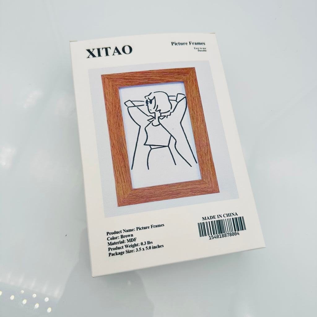 XITAO Brown MDF Photo Frame Picture Frame Room Ornaments