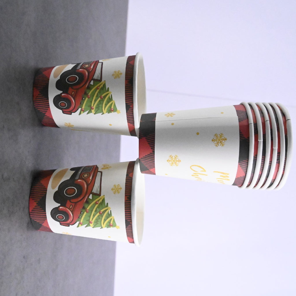 Seaadan1985 Cartton Disposable Paper Cups 12 Oz Water Cups