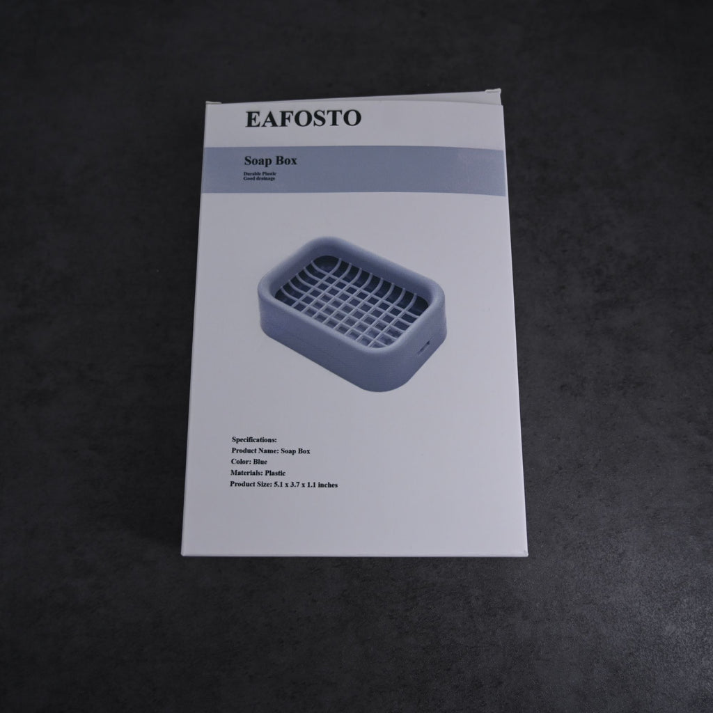 EAFOSTO Soap Boxes Soap Holder for Shower Bathroom Kitchen Sink in Blue