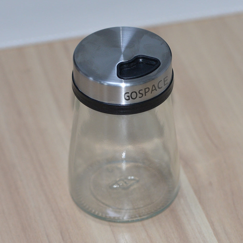 Gospace Cruets for Olive Oil Vinegar Soy Sauce with Elegant Glass Bottle Kitchen Tool, Clear