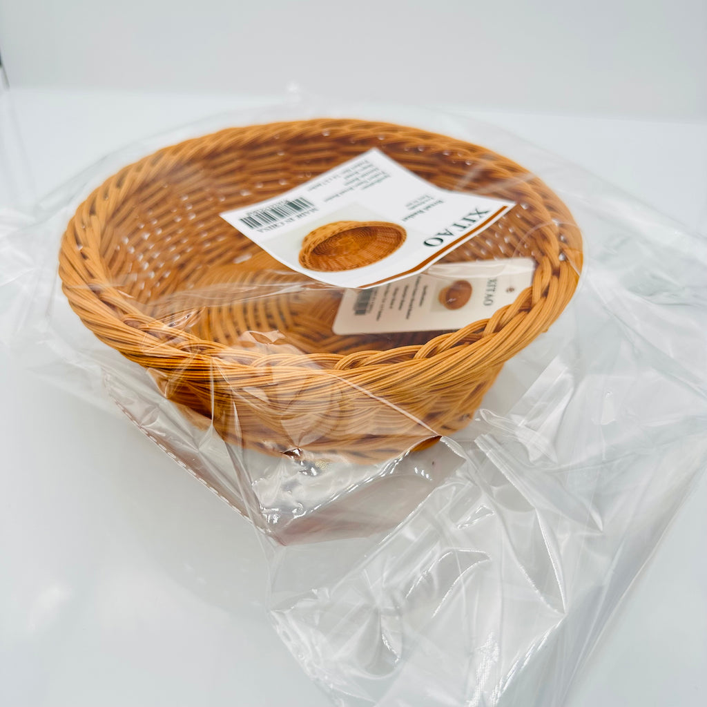XITAO Rattan Bread Basket Handmade Baker Basket Wicker Woven Basket for Dinning Room