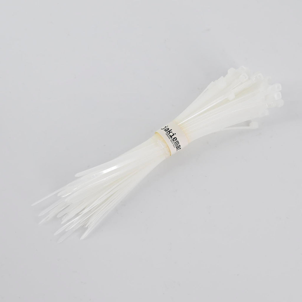 jakiemar White Plastic Self-locking Tuist Ties