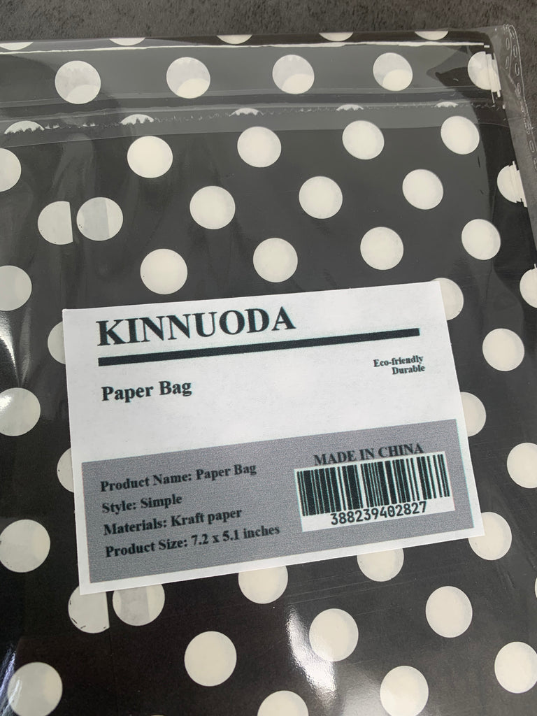 KINNUODA Kraft Paper Bag for Wedding Birthday Party