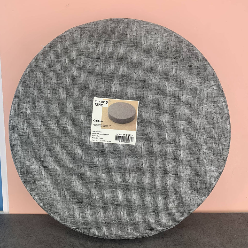 BIKONG毕空 Round Chair Seat Cushion Pad for Yoga Living Room Sofa Balcony Outdoor In Black