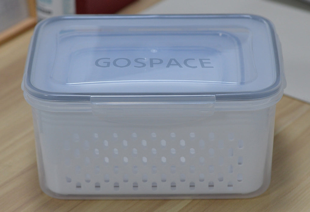 Gospace Plastic Storage Containers for Household Use, BPA-free Rectangle Food Containers with Lid